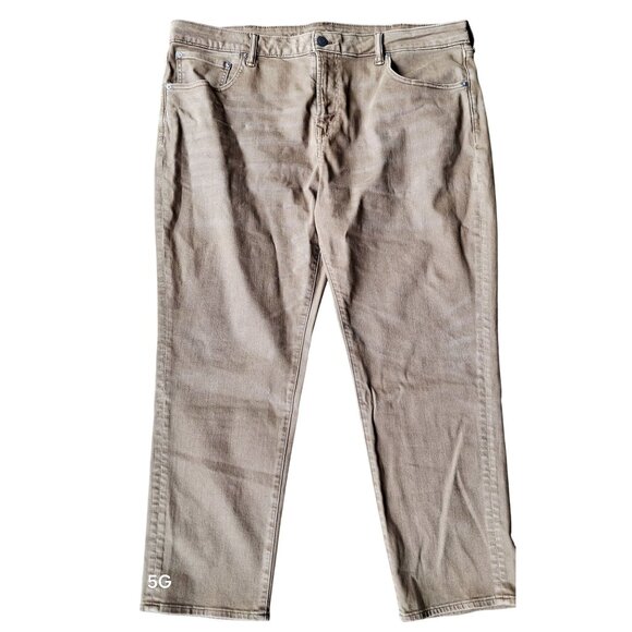 Mens American Eagle Slim Straight Fit Jeans 5G Tan Cotton Blend Classic Denim Si - Picture 1 of 14